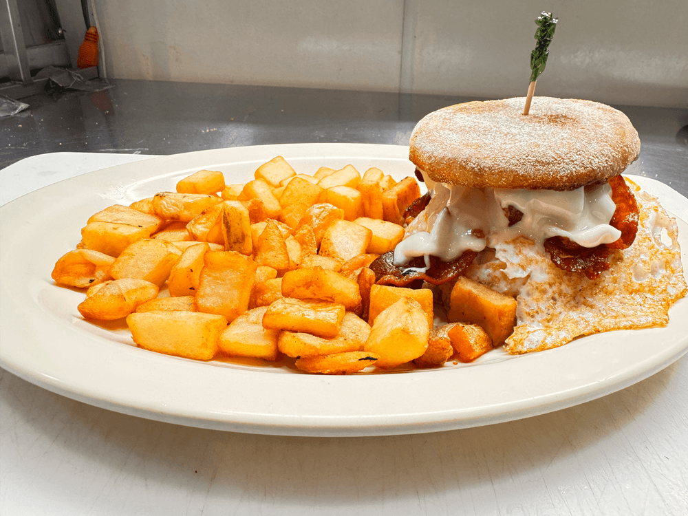 Bacon, Egg, Cheese on English Muffin