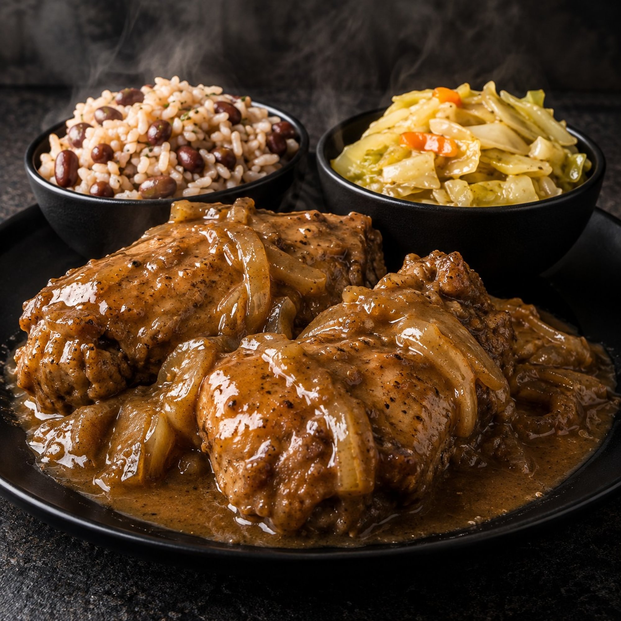 Smothered Chicken Dinner Plate