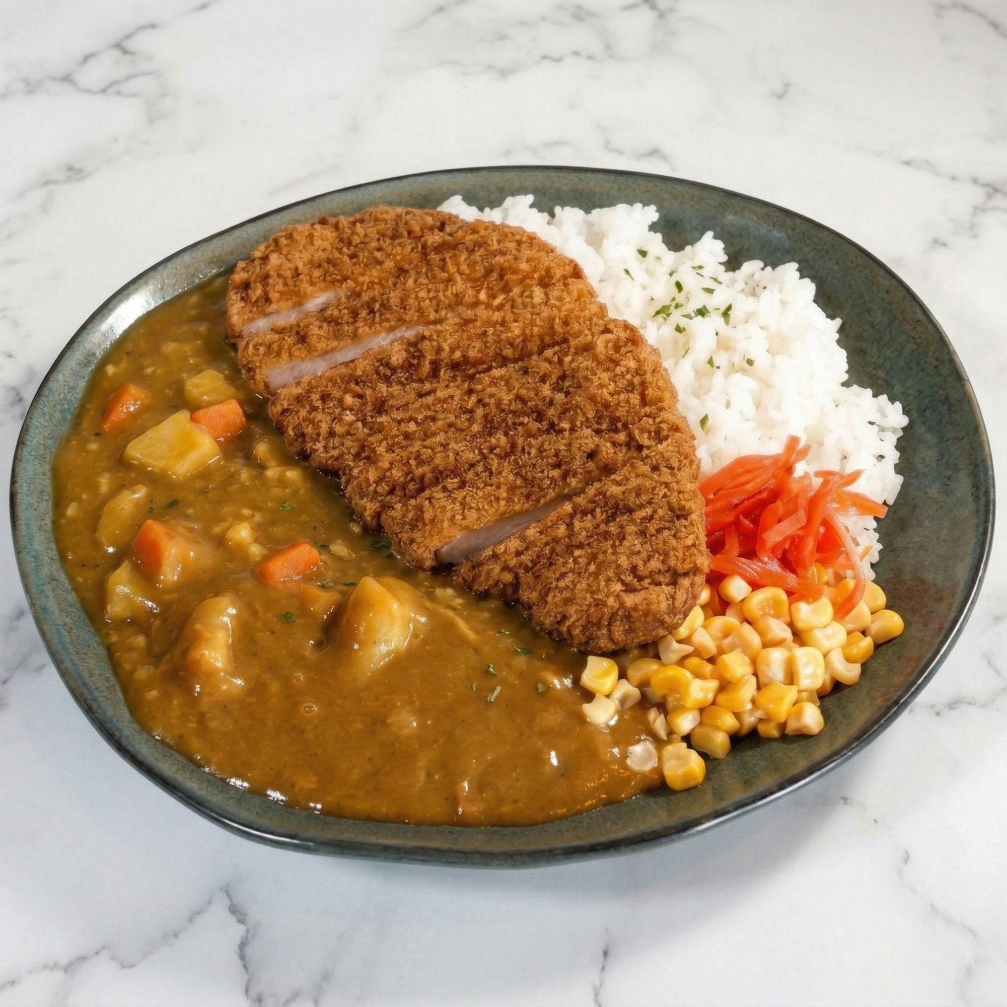 Tonkatsu with Curry Rice
