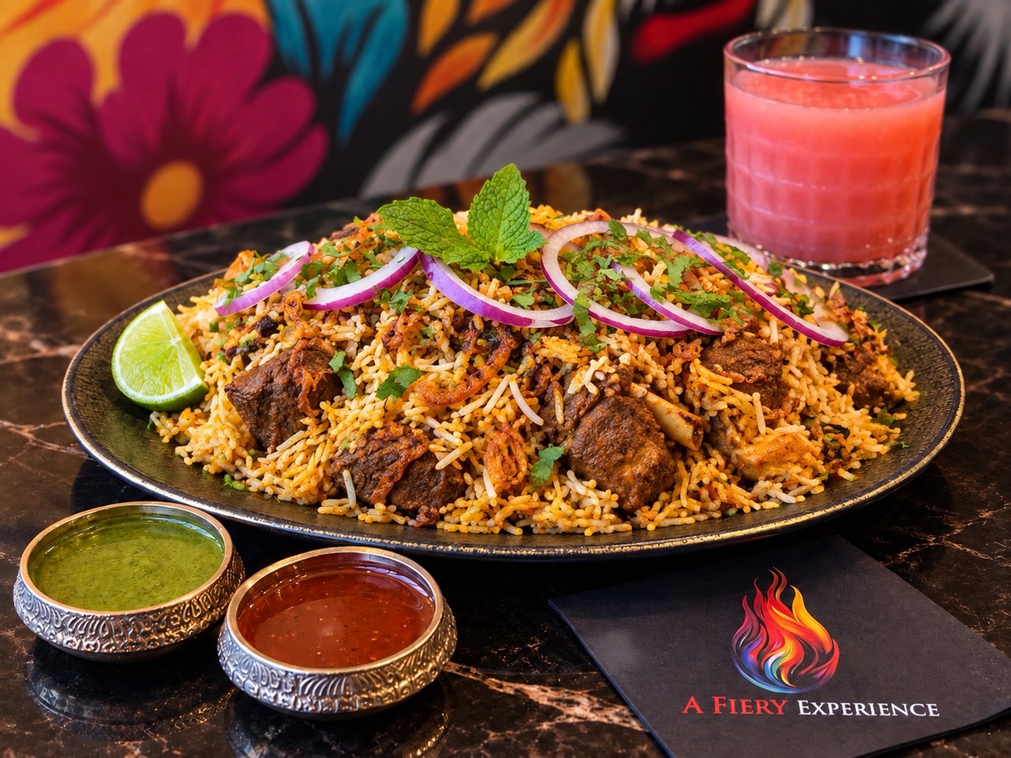 Flaming Lamb Biryani