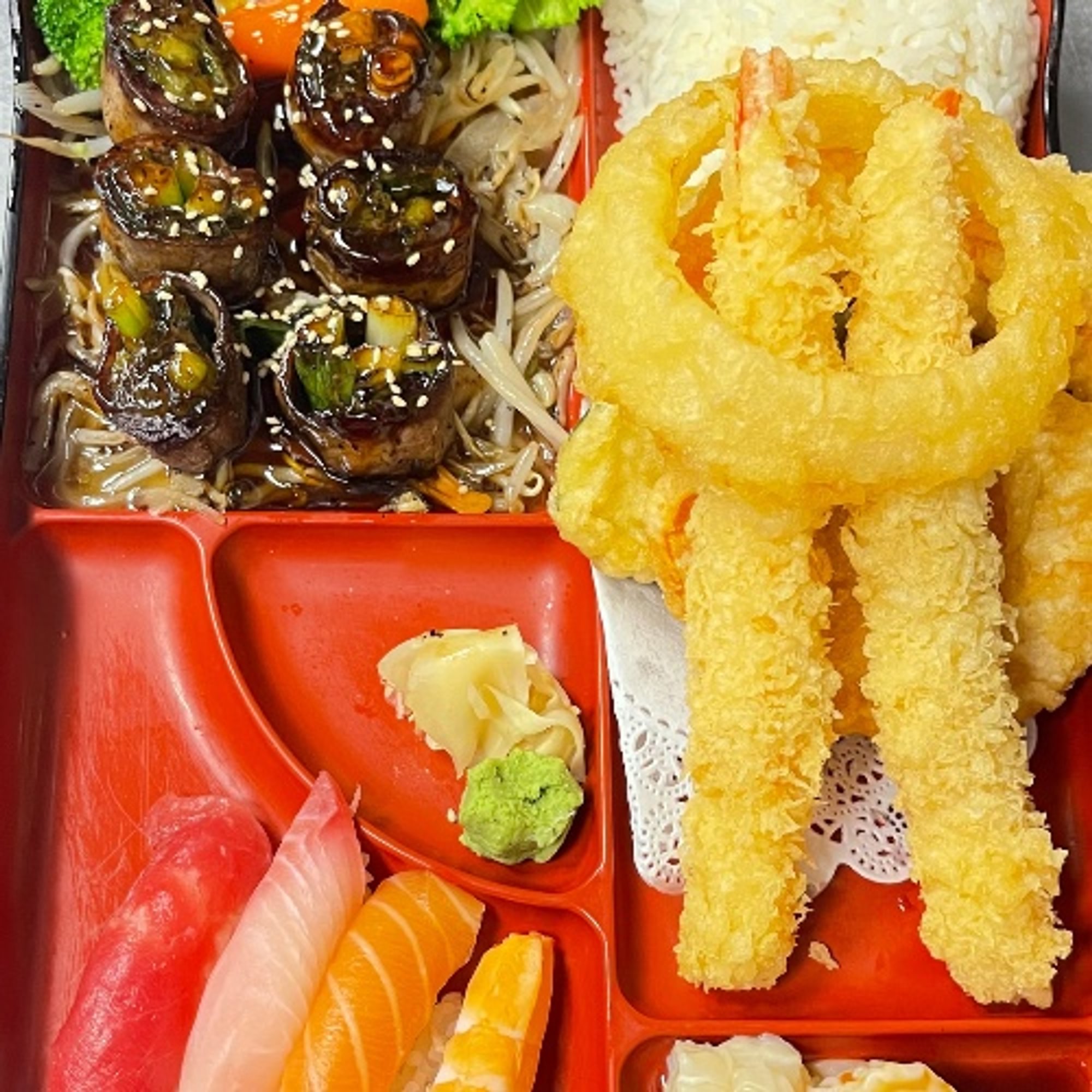 Beef Negimaki Bento Box