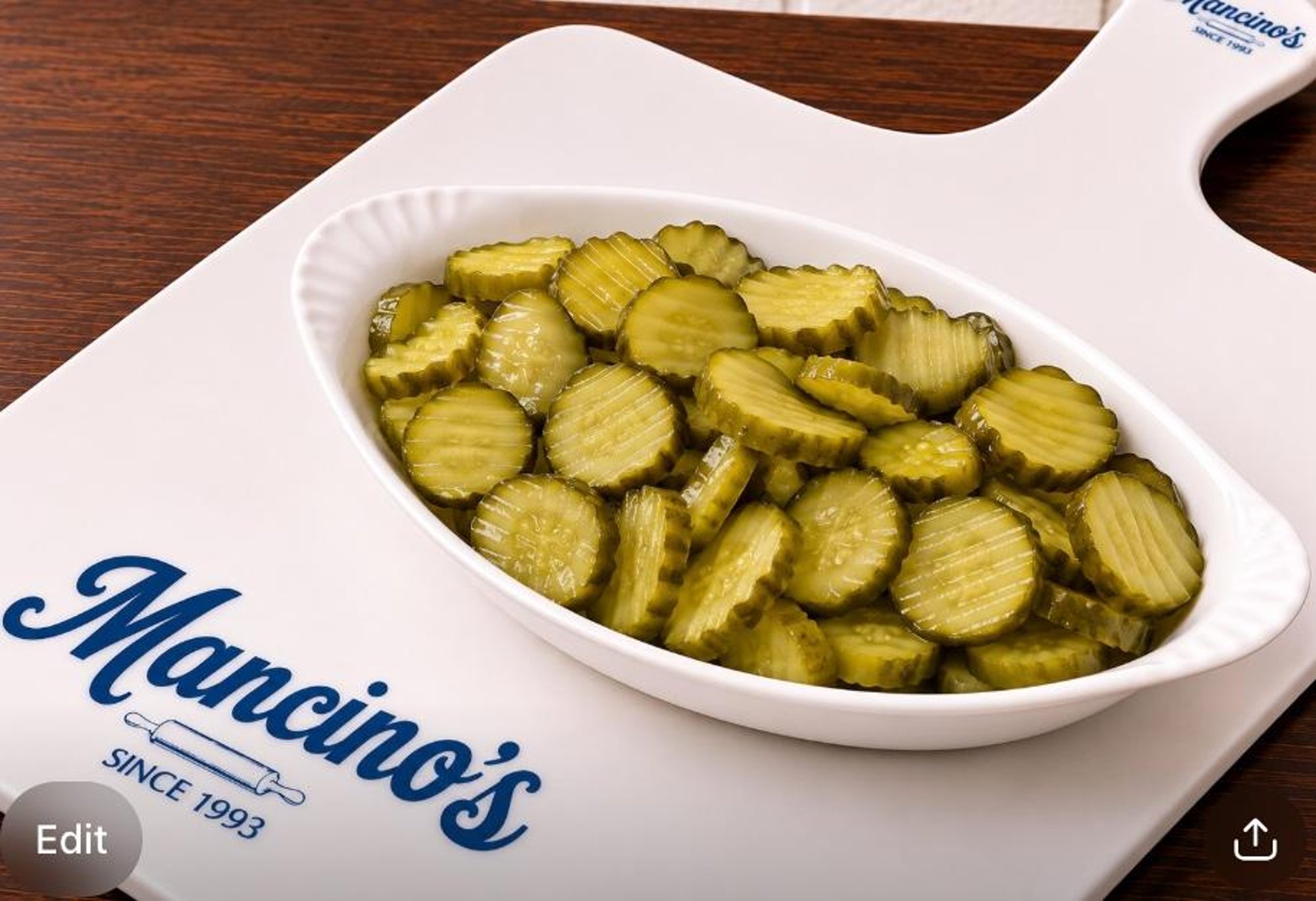 Extra on side Pickles