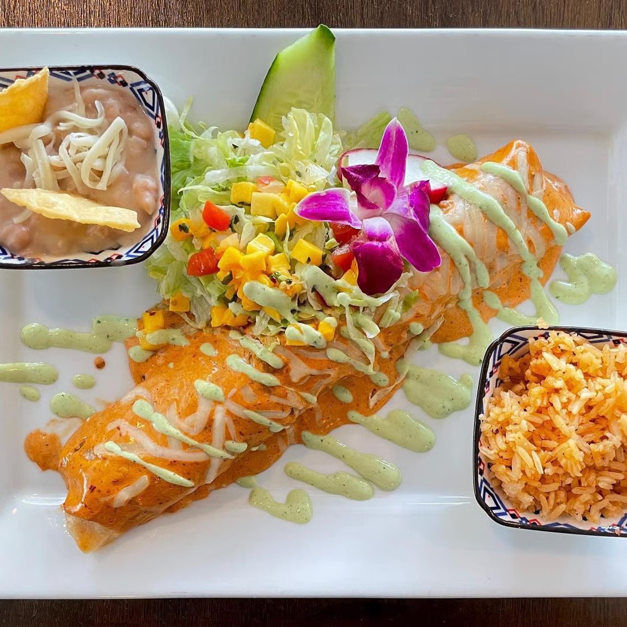 Enchiladas De Camaron Al Chipotle