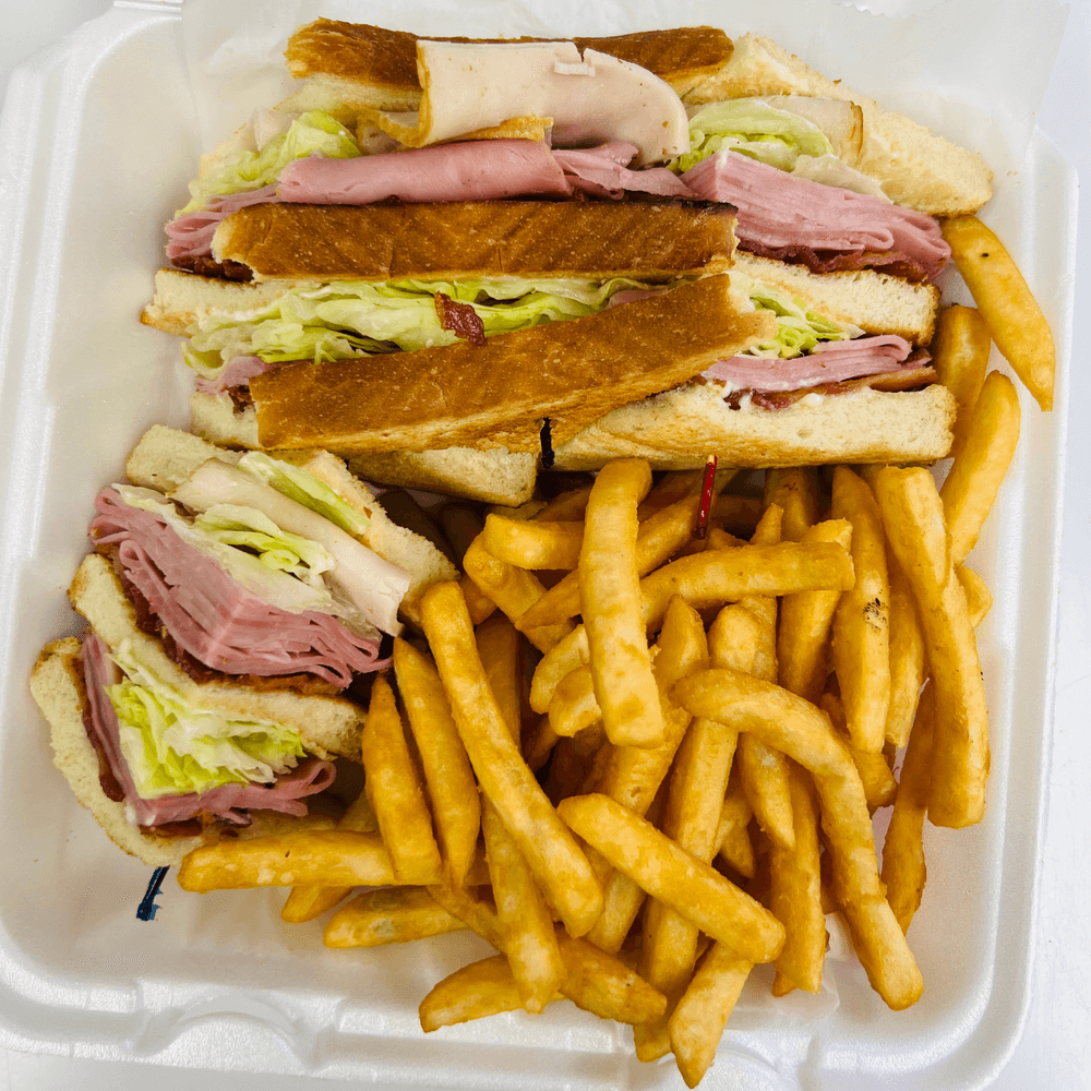 Ham & Turkey Club Sandwich