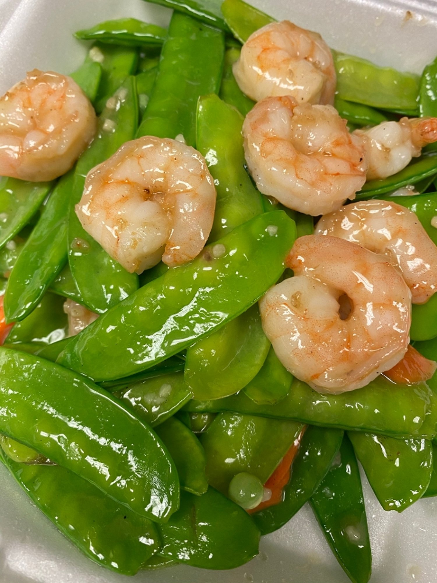 兰豆虾 60.Shrimp with Chinese Peas