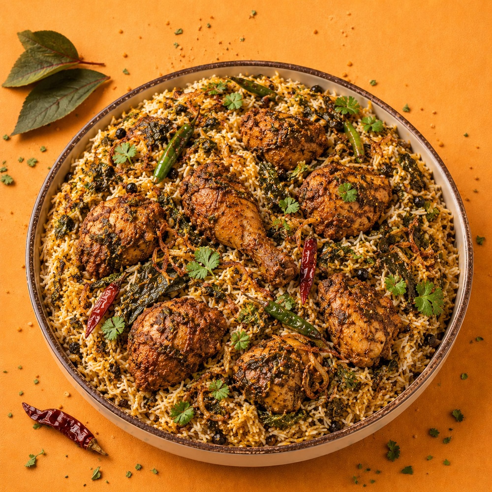 Gongura Chicken Biryani