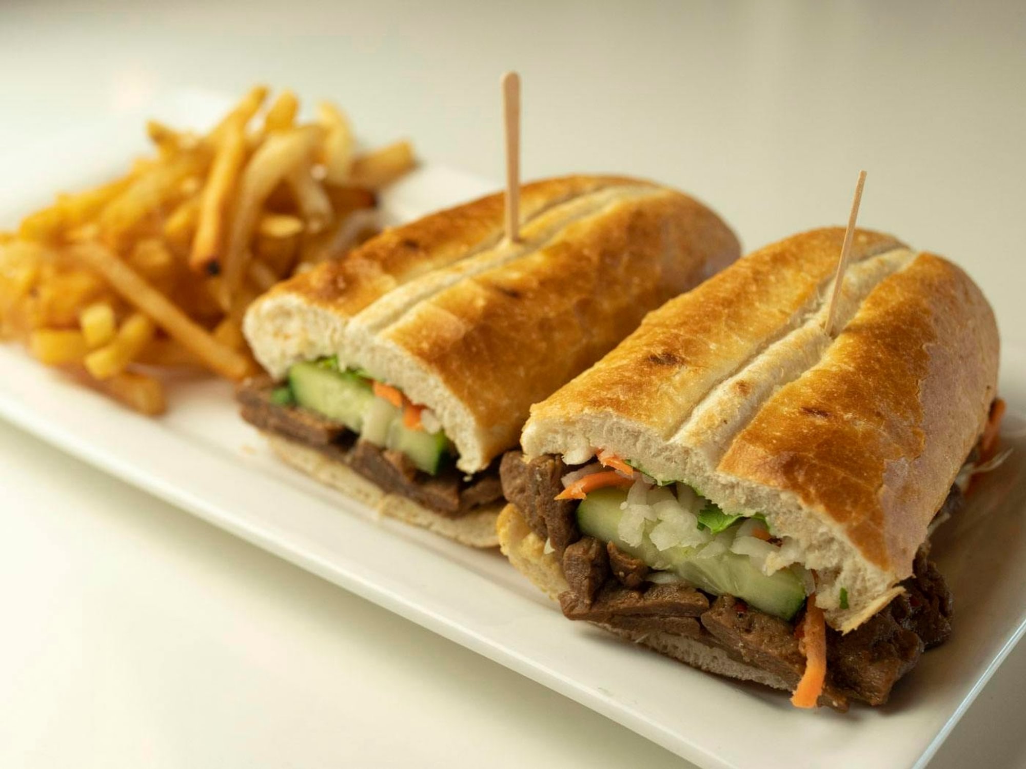 Vegetarian (Mock Beef) Banh Mi