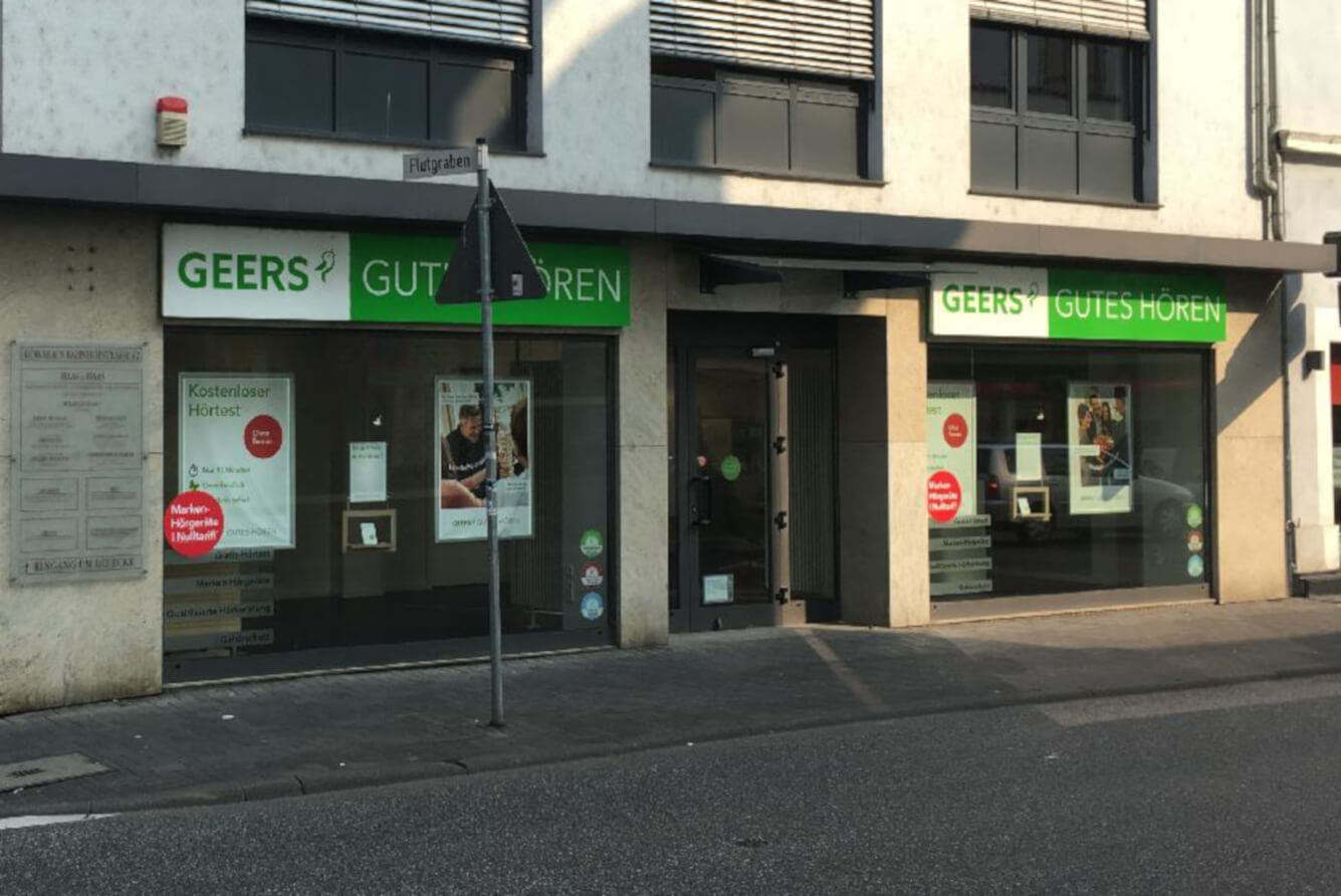 Außenaufnahme vom GEERS Fachgeschäft
