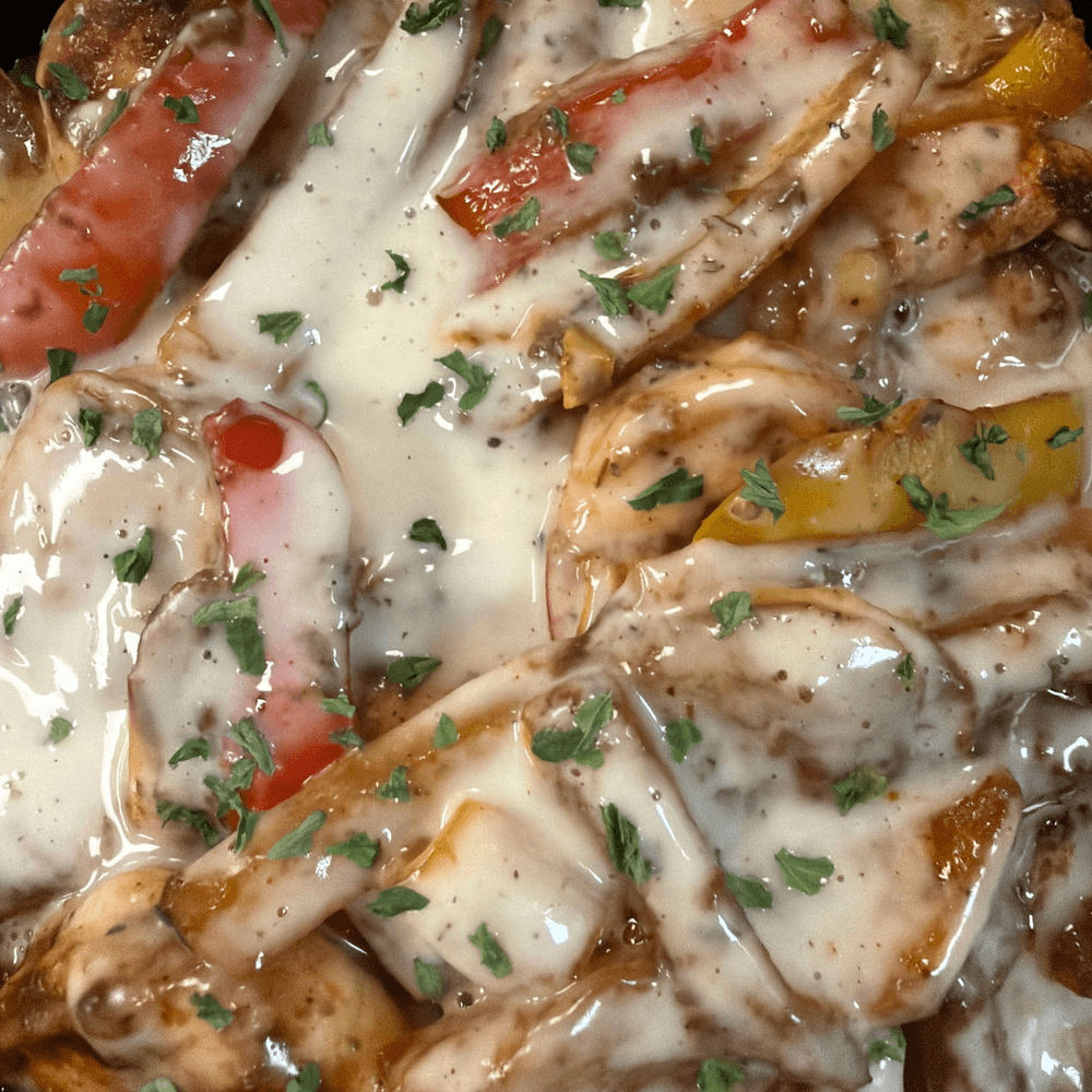 Jerk Chicken & Shrimp Pasta