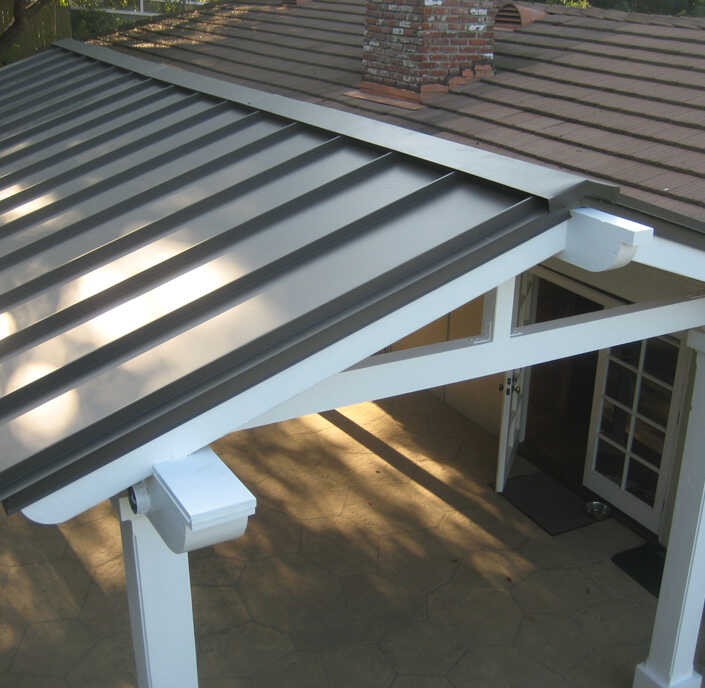 Pergola Standing Seam Metal Roof