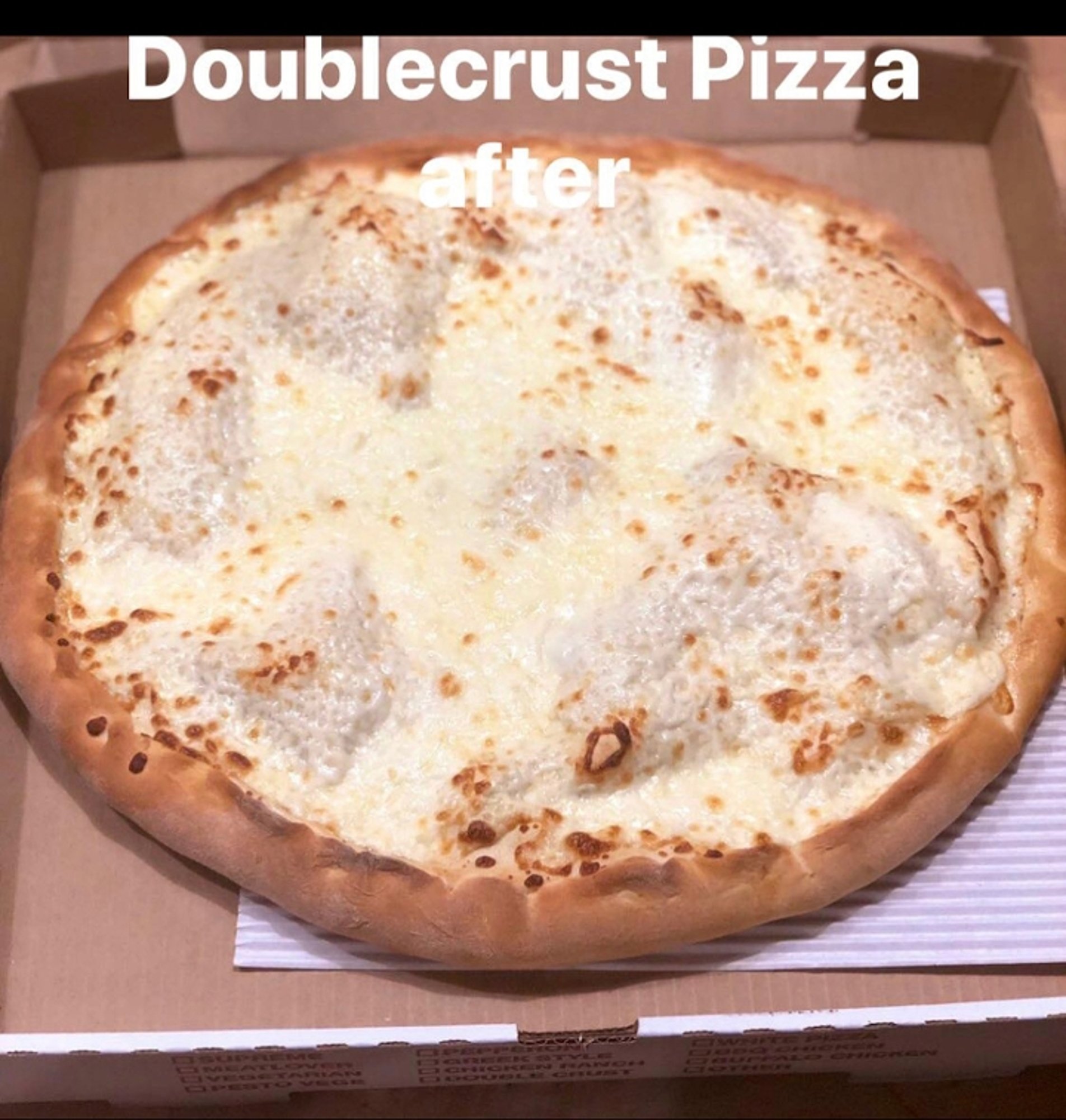 Double Crust Pizza 14"