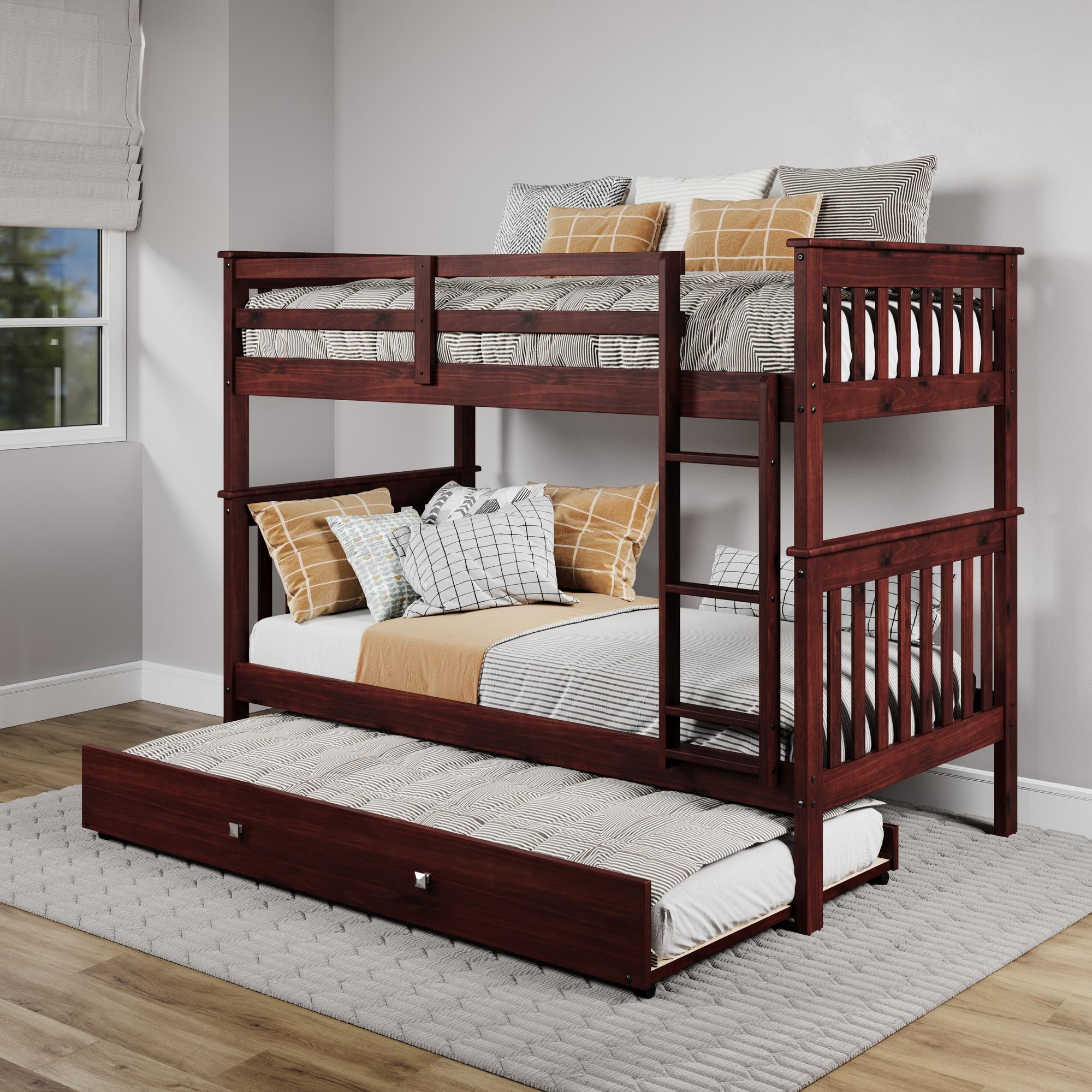 Twin over Twin Mason Bunk Bed w/ Twin Trundle