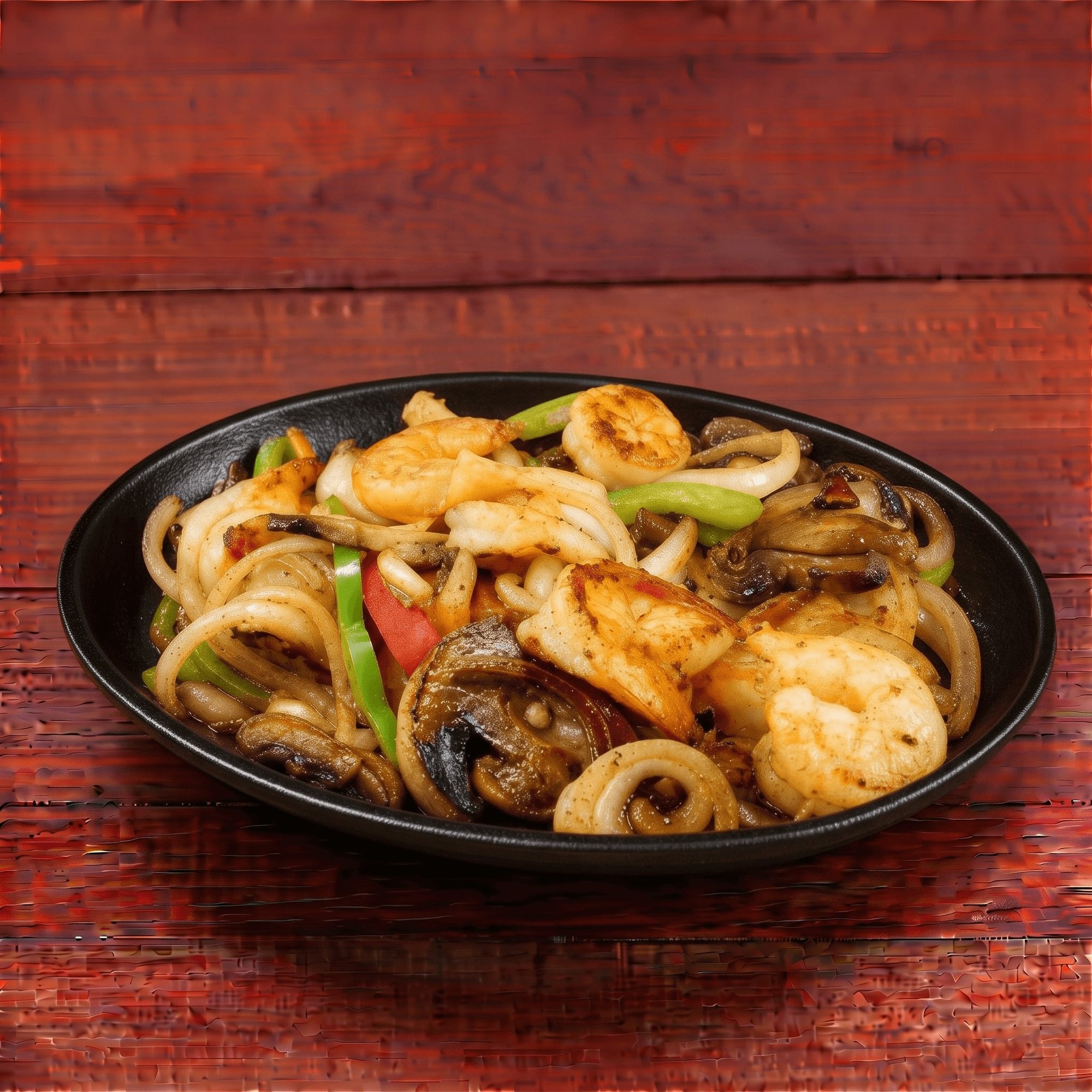 Fajitas de Shrimp Plate