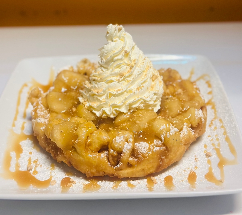Caramel Apple Funnel Cake