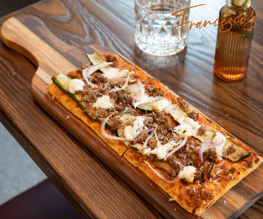 Sausage & Zucchini Flatbread