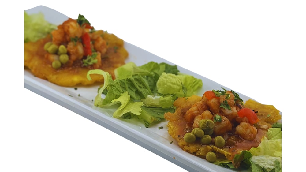 Tostone H Shrimp Appetizer