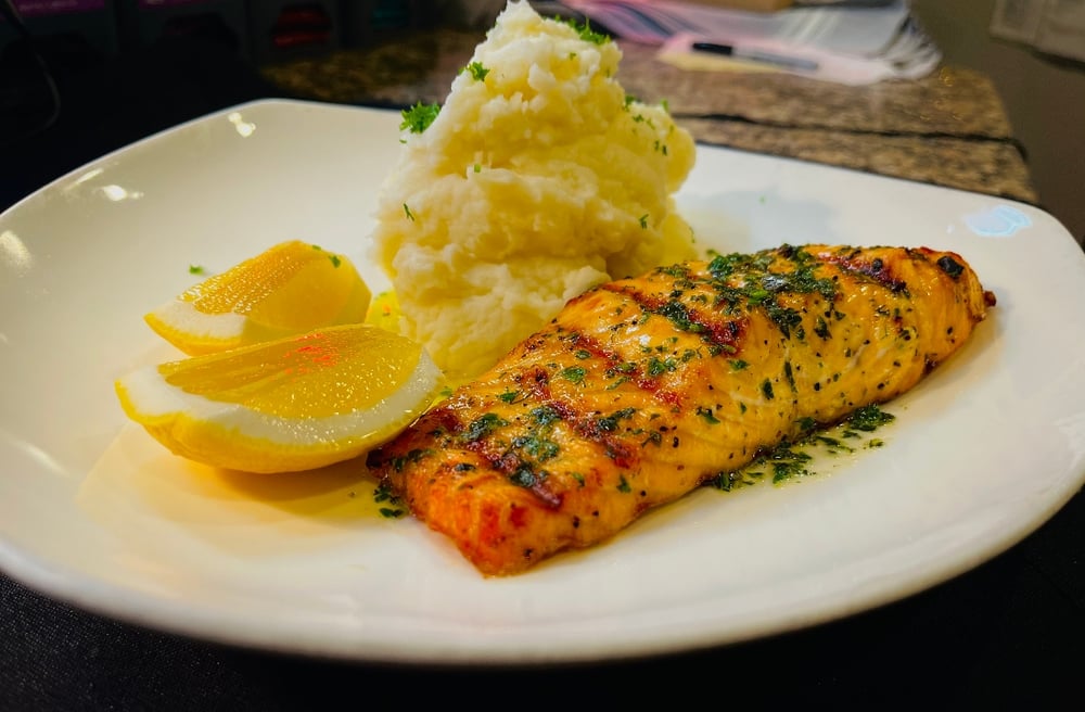 Salmon Lyonnaise