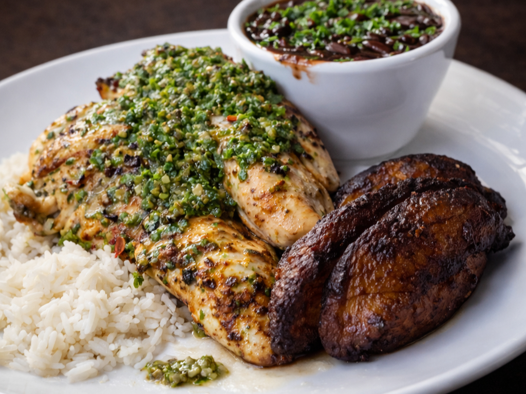 Chimmichurri chicken tenders lunch