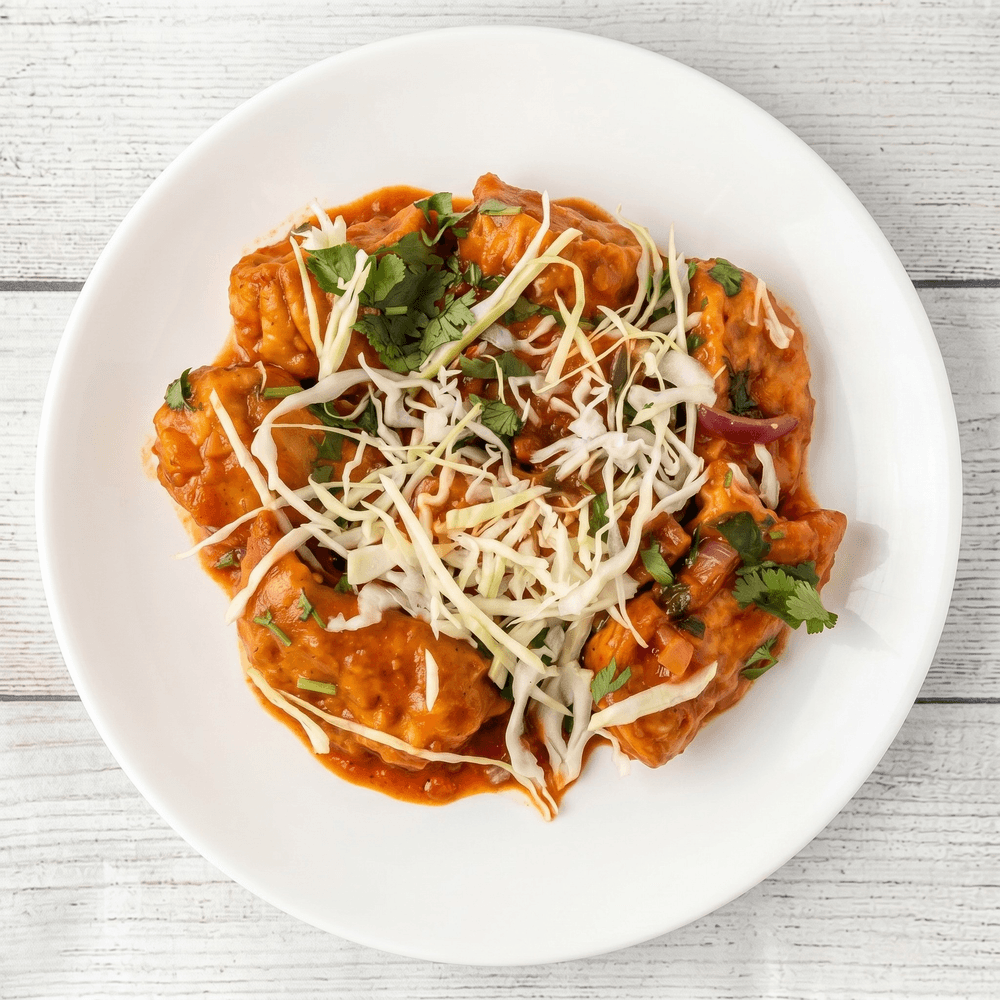Vegetable Schezwan Momos (Fried)