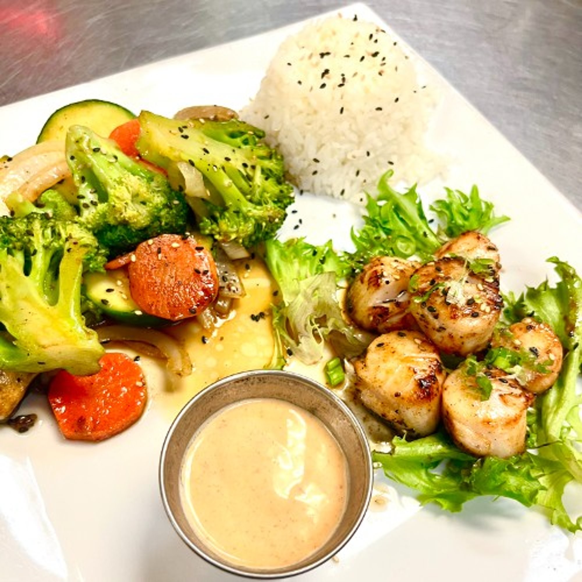 Scallop Flambé