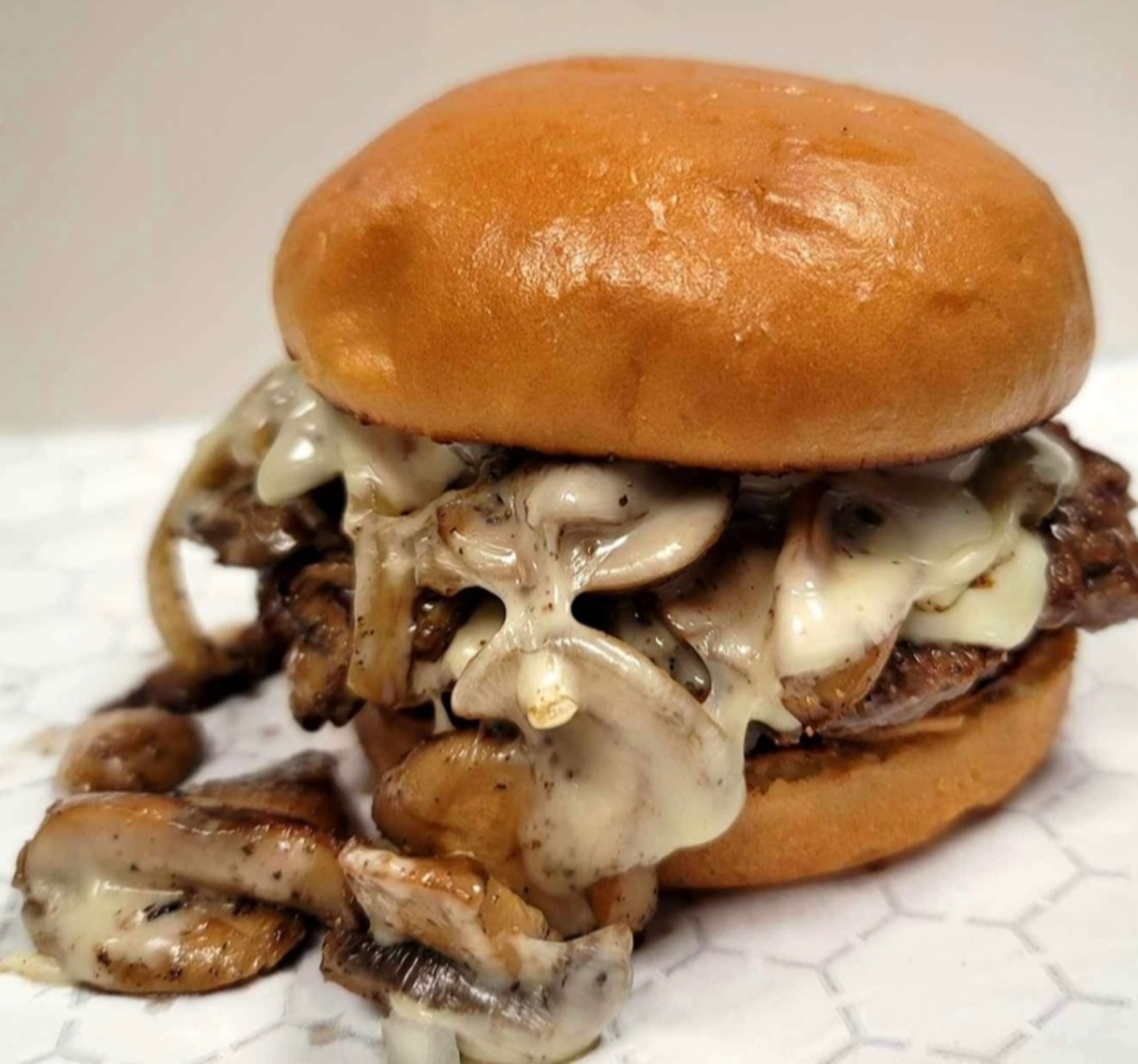 Mushroom Swiss Burger