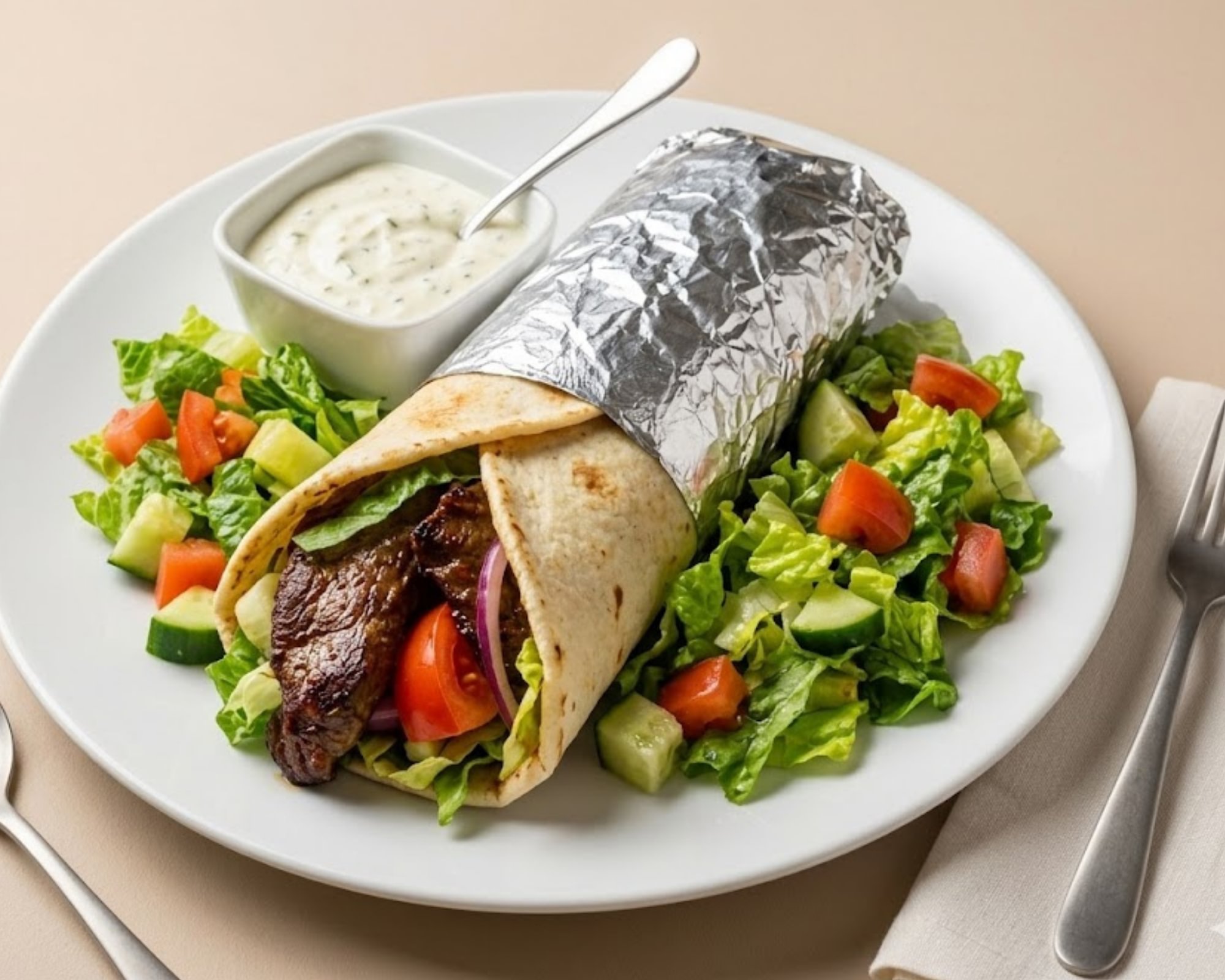 16. Beef Shish Kabob Wrap