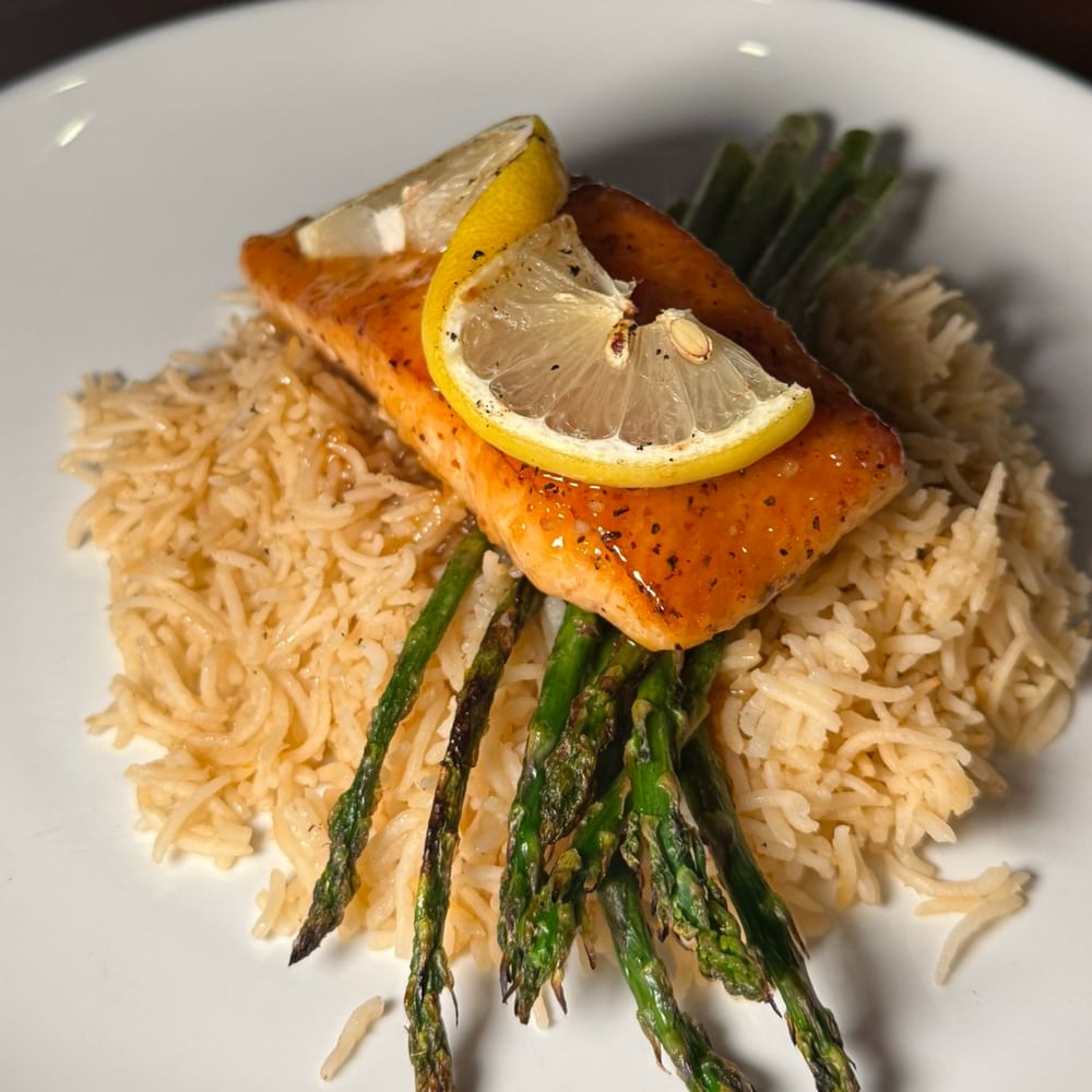 Peach Bourbon Salmon