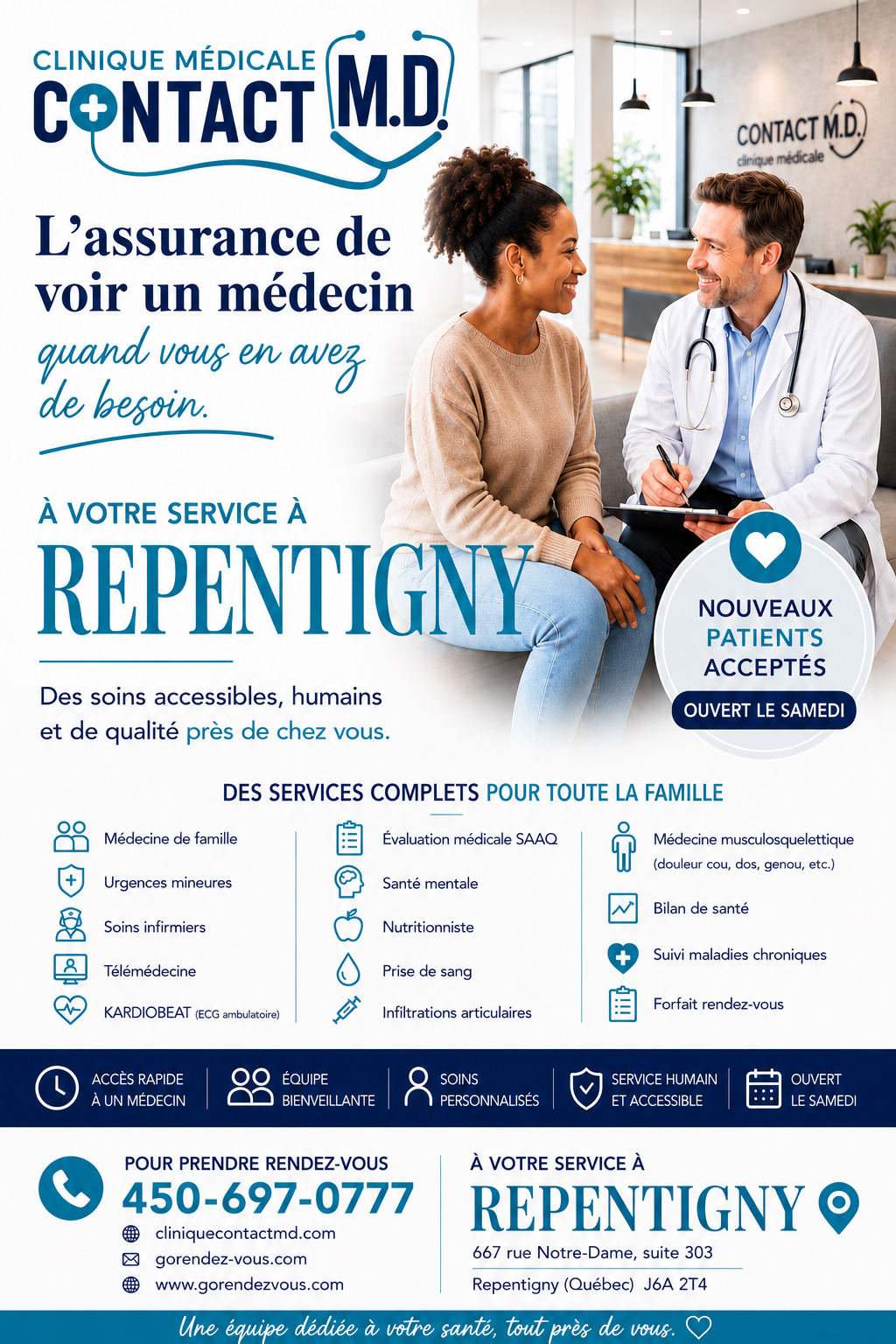 Clinique Médicale Contact M.D. - Consultation et Urgence Médicale