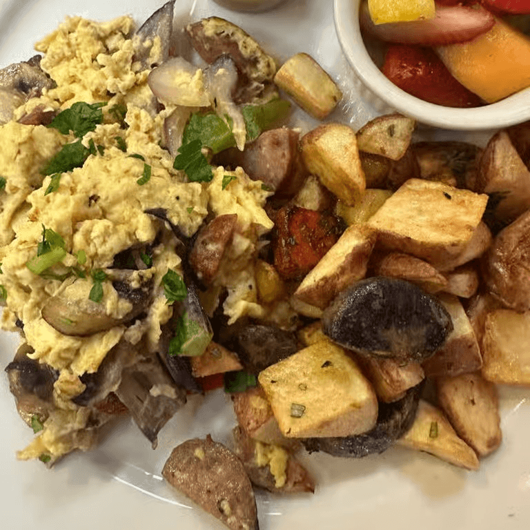 Aidells chicken sausage scramble brunch