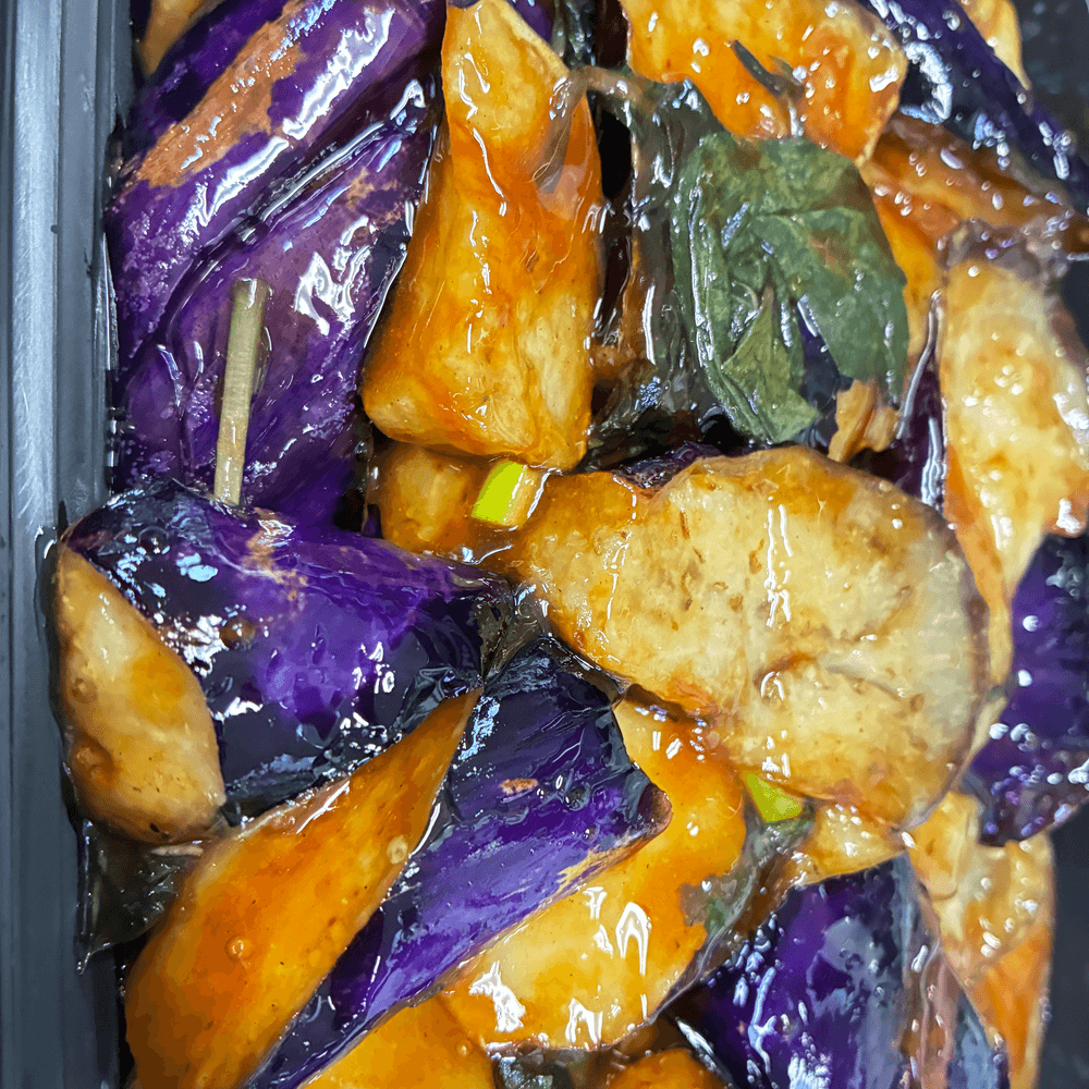 Eggplant in Basil Sauce