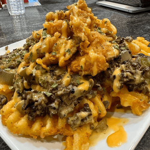 Mushroom Cheeze Steak Disco Fries