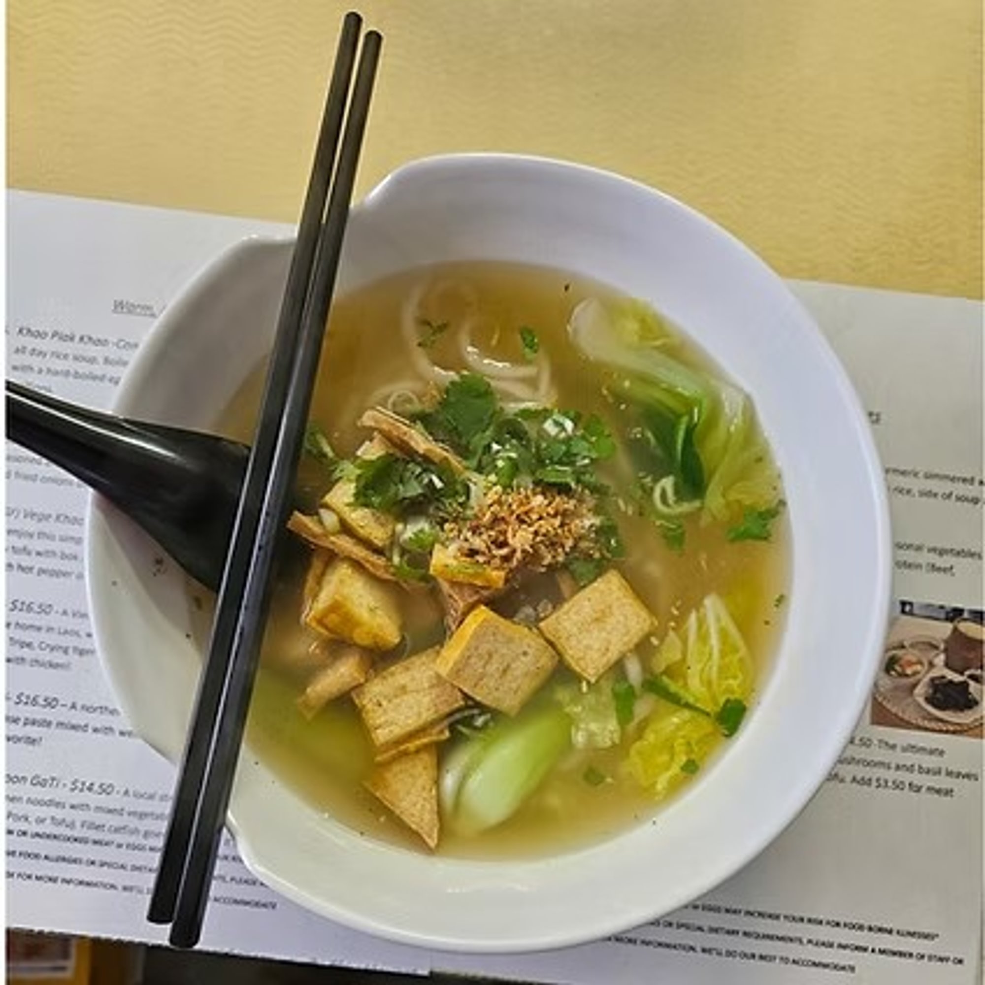 #8-Vegetarian Khao Piak Sen