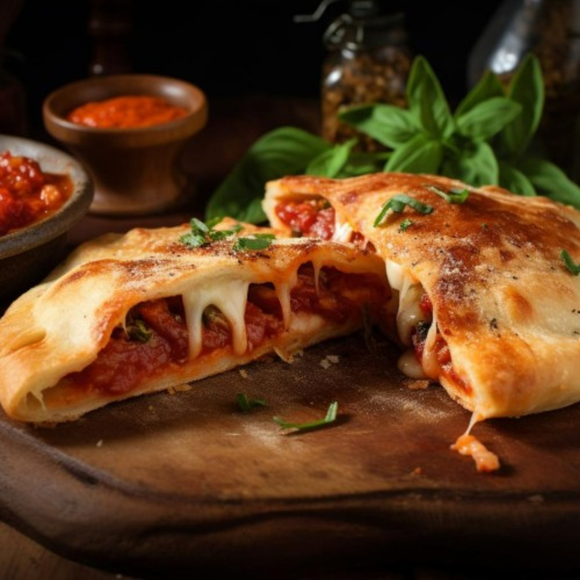 BBQ Chicken Calzone