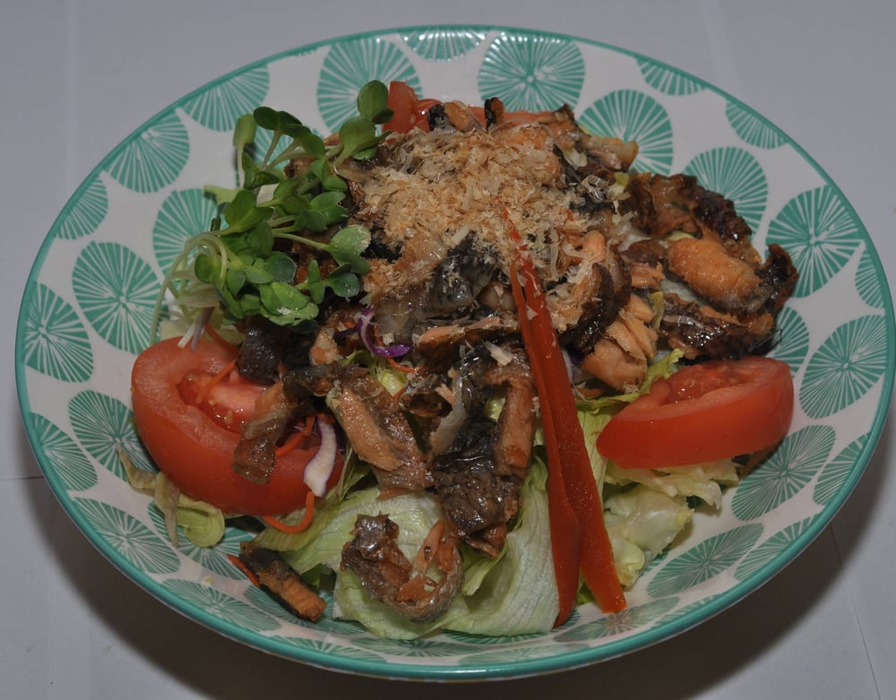Salmon Skin Salad