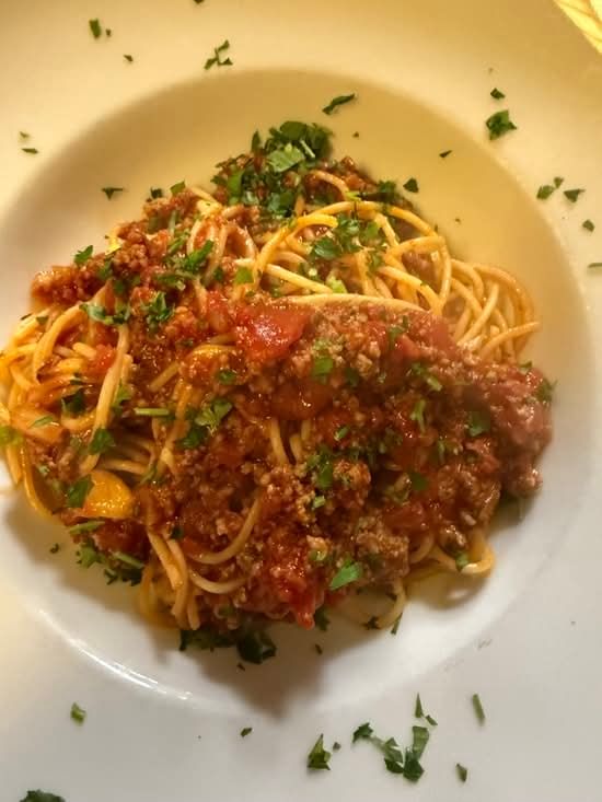 Spaghetti with Bolognese - Dinner