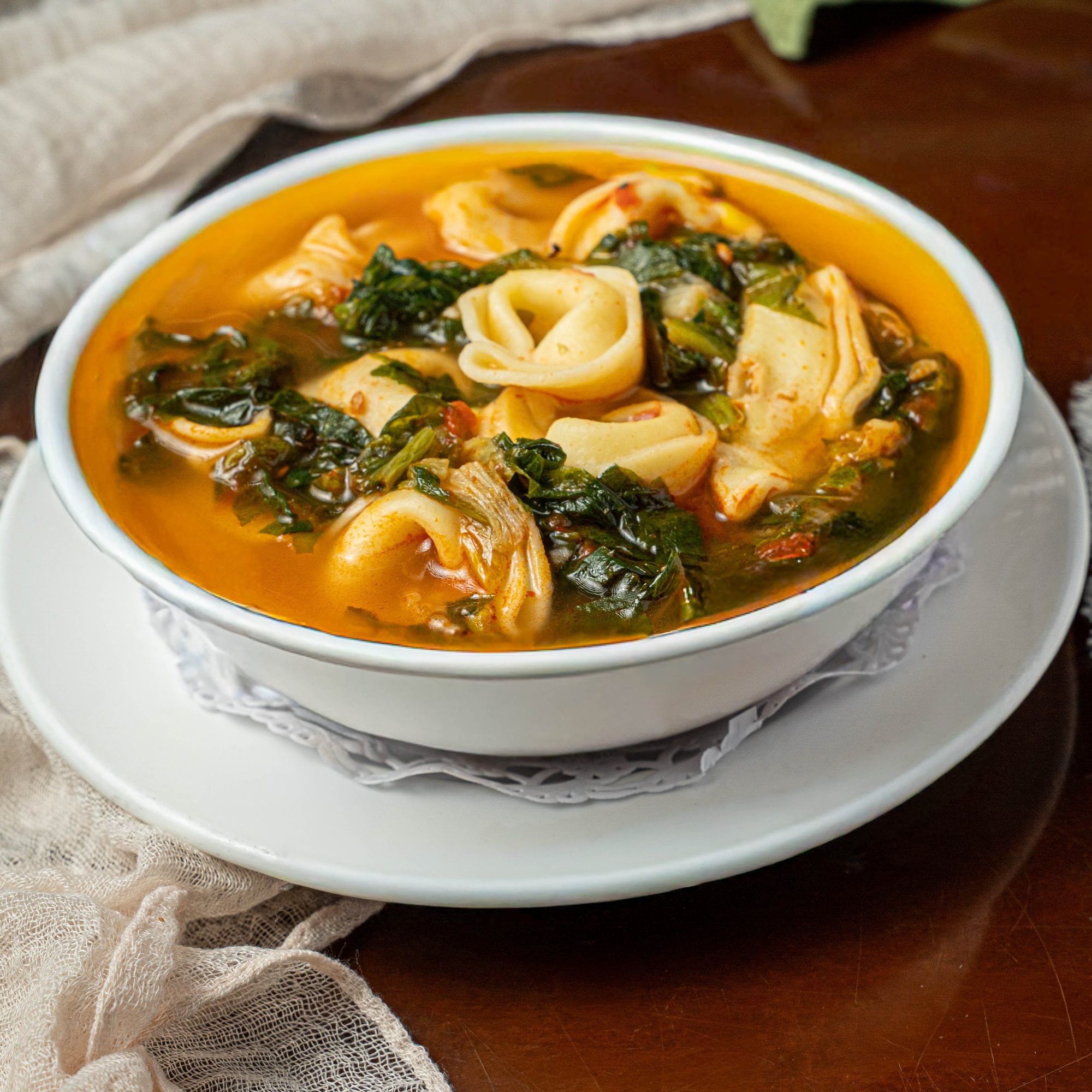 Tortellini Escarole Soup