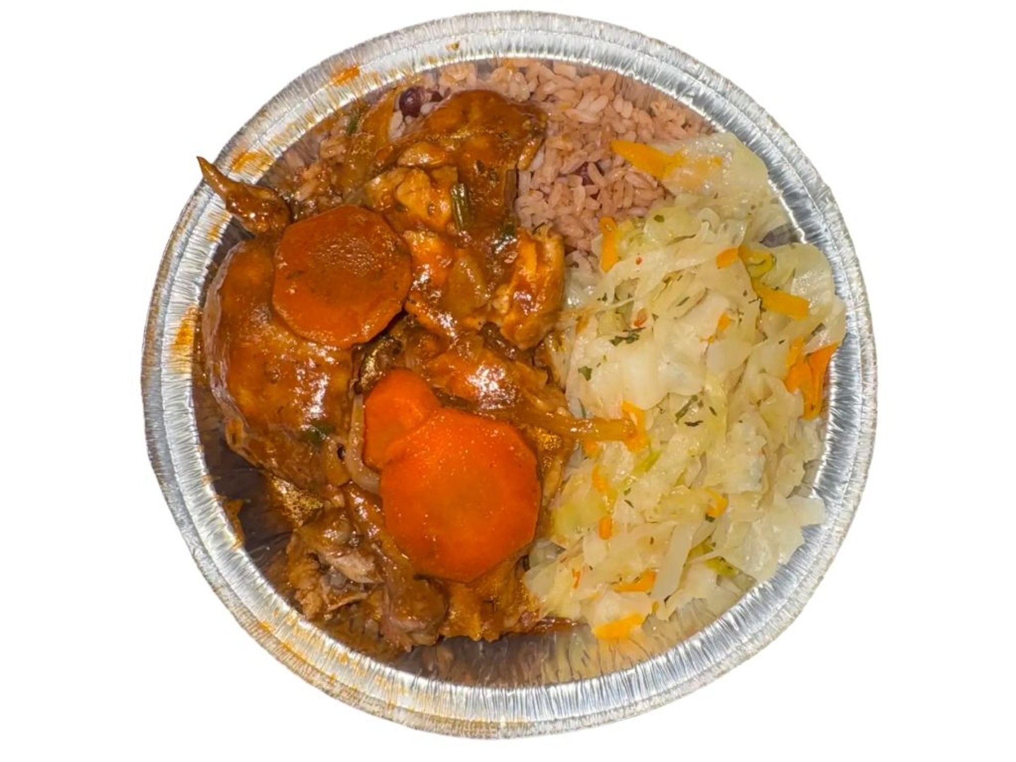 Stew Chicken Rice & Beans Lunch Special