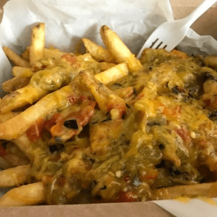 Green Chili Cheese Fries (Vegetarian) 