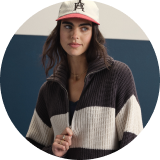 woman wearing sweater