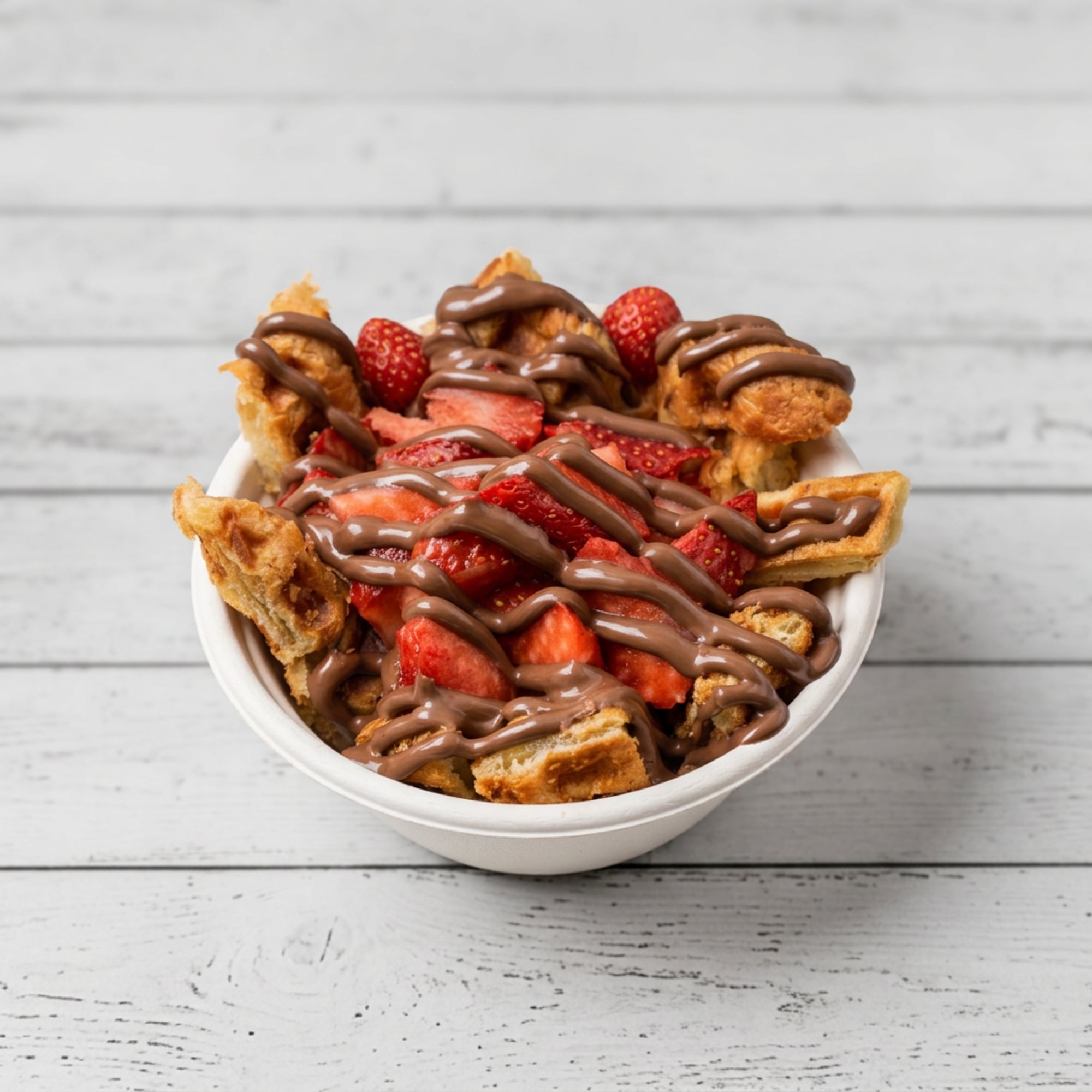 Nutella Strawberry Croffle