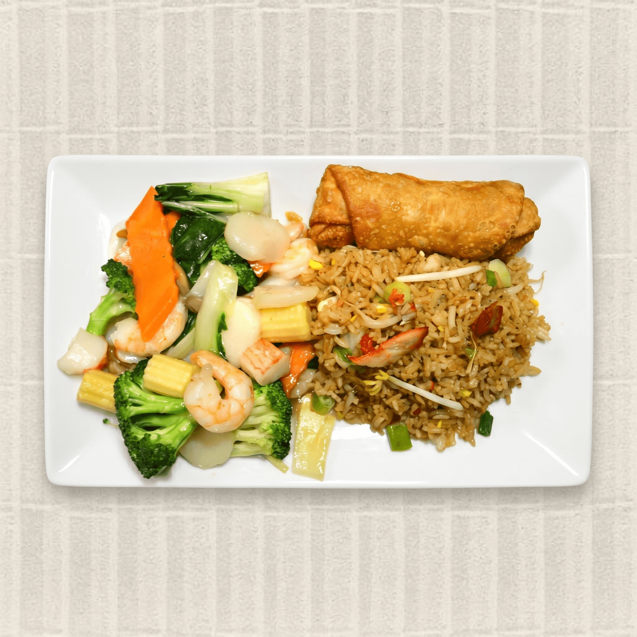 29. Seafood with Chinese Vegetables Platter