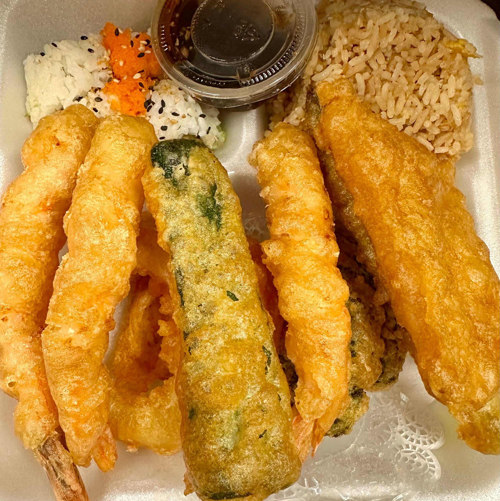 Tempura Shrimp and Veggie Bento Box