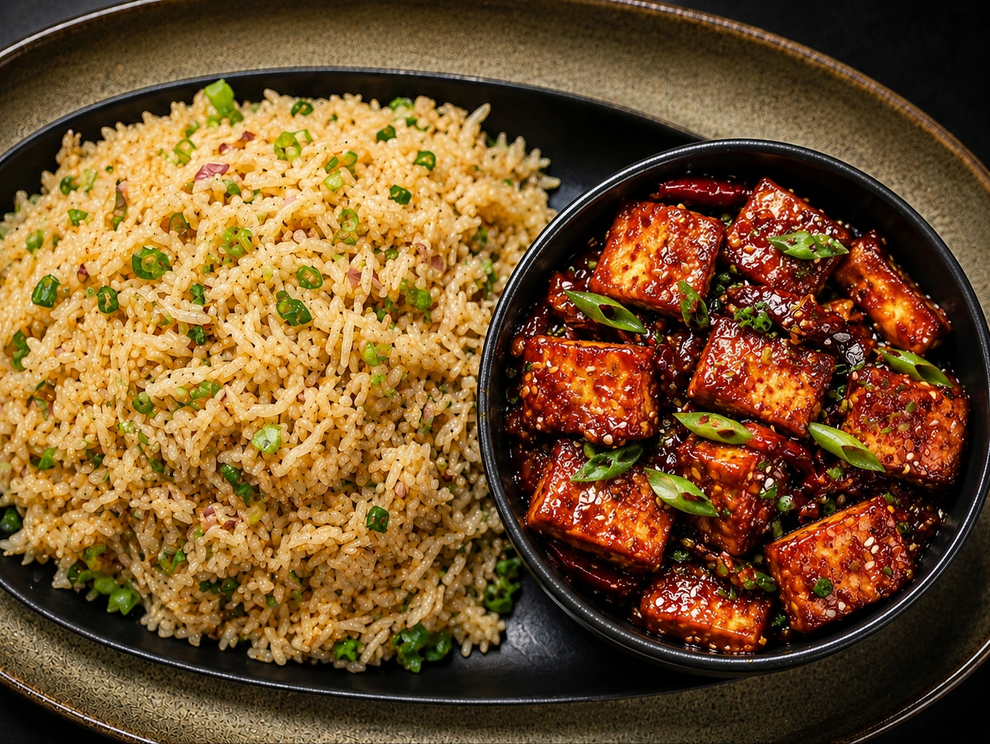 Chili Paneer w\ Fried Rice