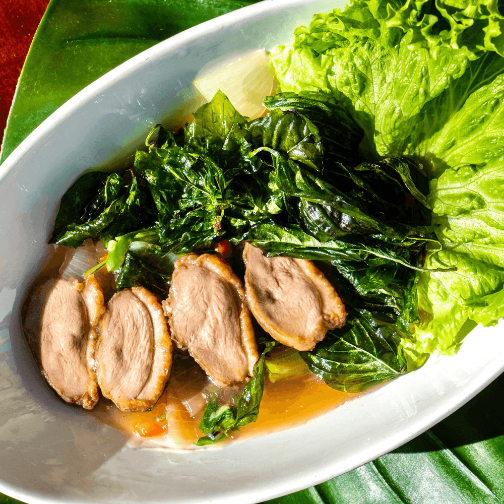 Crispy Basil Duck