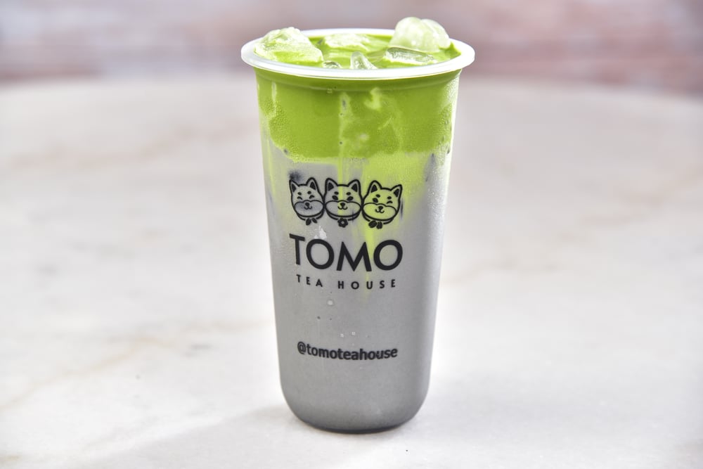 Black Sesame Matcha Latte