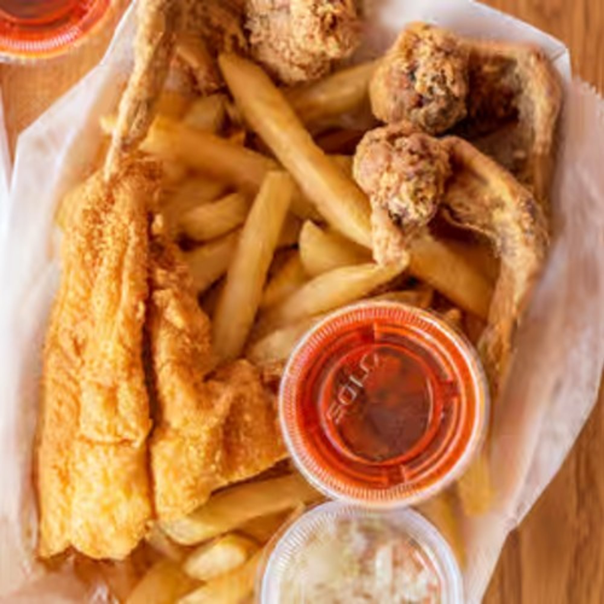 2 Catfish and 3 Wings Combo