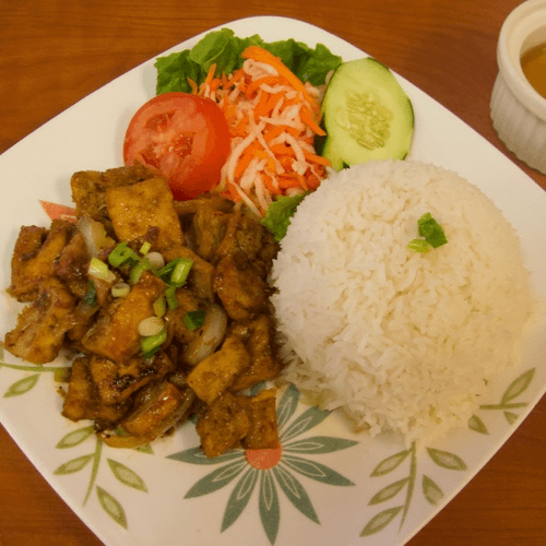 34. Rice with Lemongrass Tofu | Cơm Đậu Hủ Xào Sả