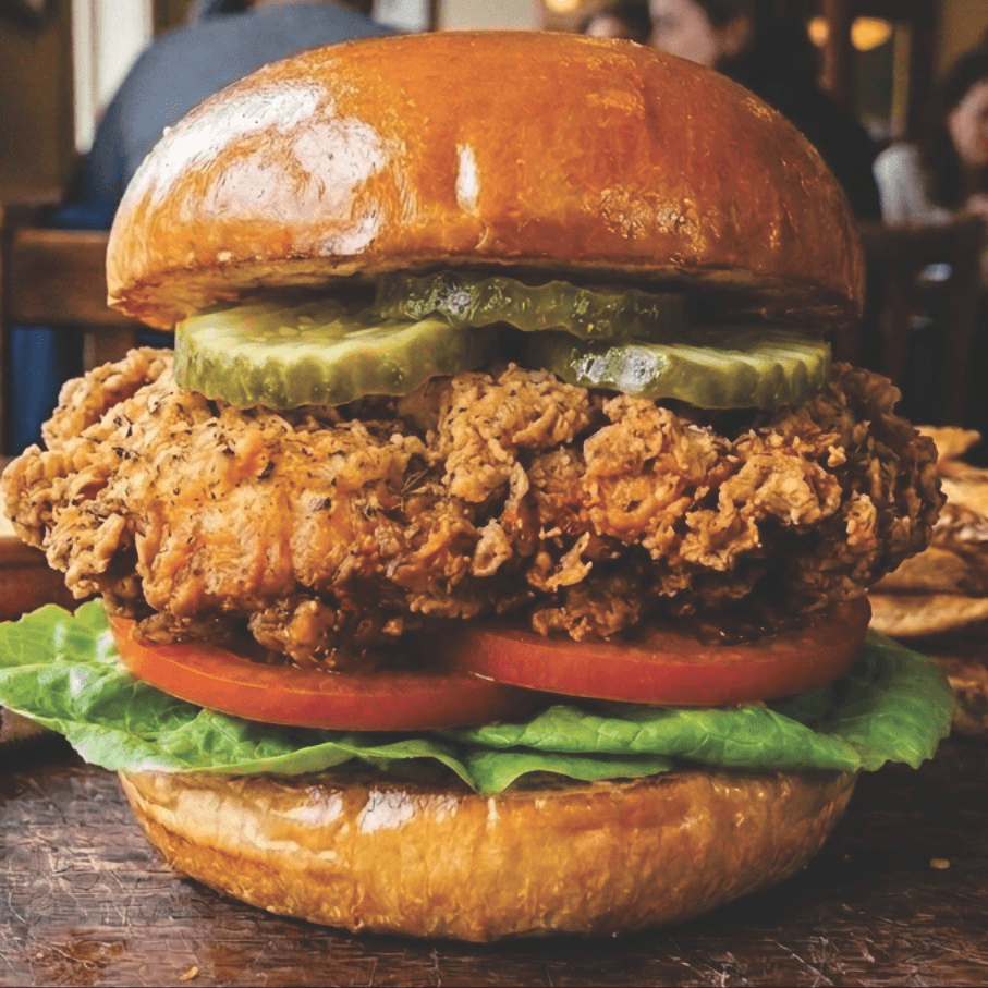 Homemade Fried Chicken Sandwich