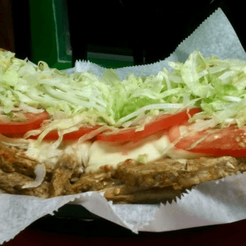 #32 Half Garden Burger Sub.