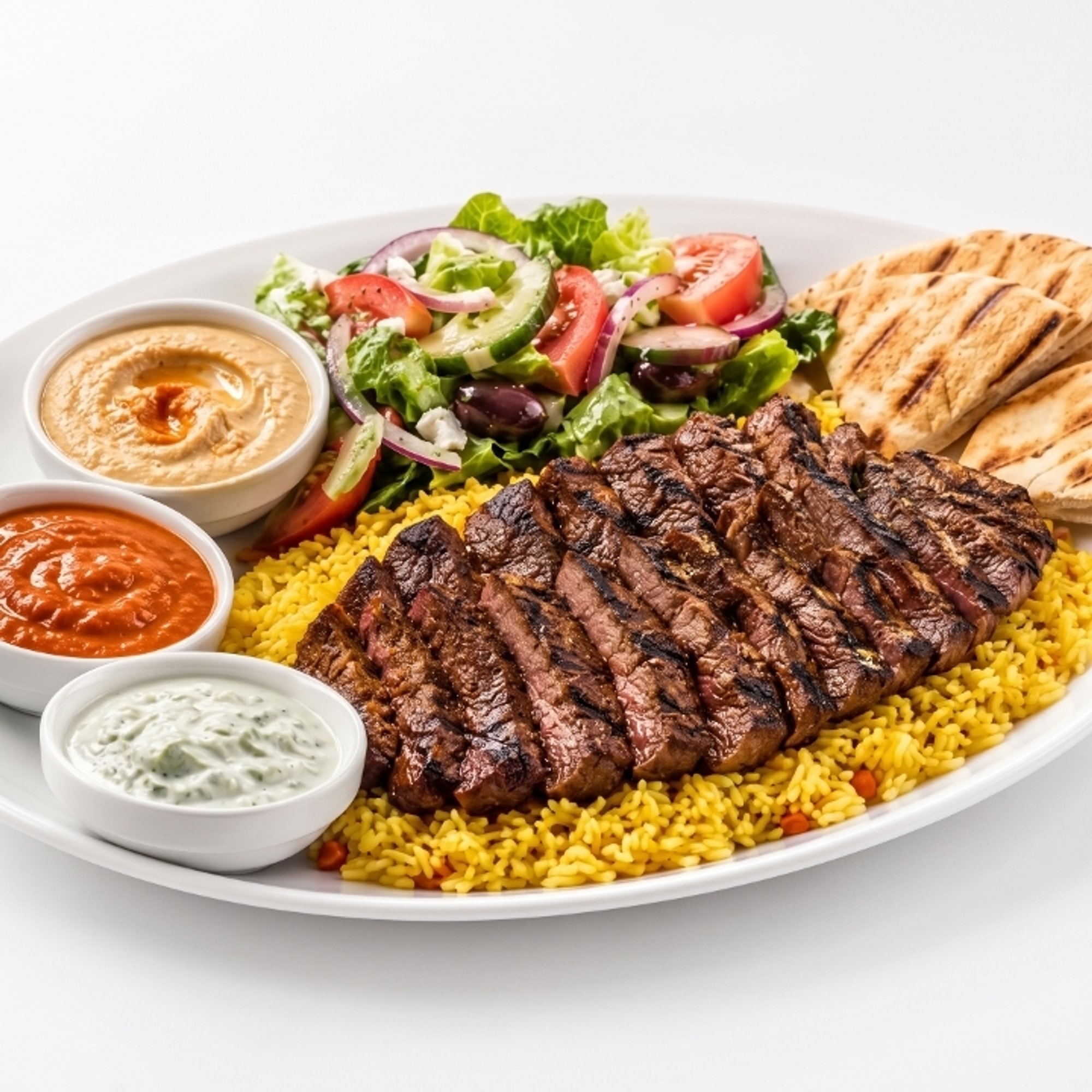 Rib Eye Steak Platter